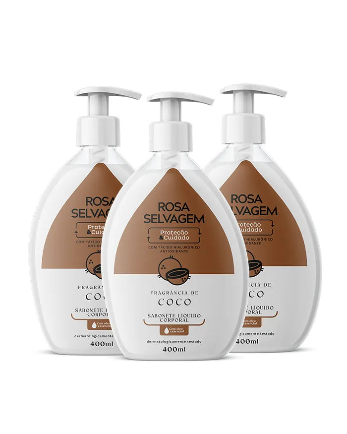 Sabonete Líquido Coco - 3 unids.