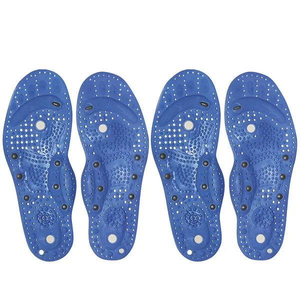 Kit 2 Pares de Palmilhas Ortopédicas Magnéticas de Silicone