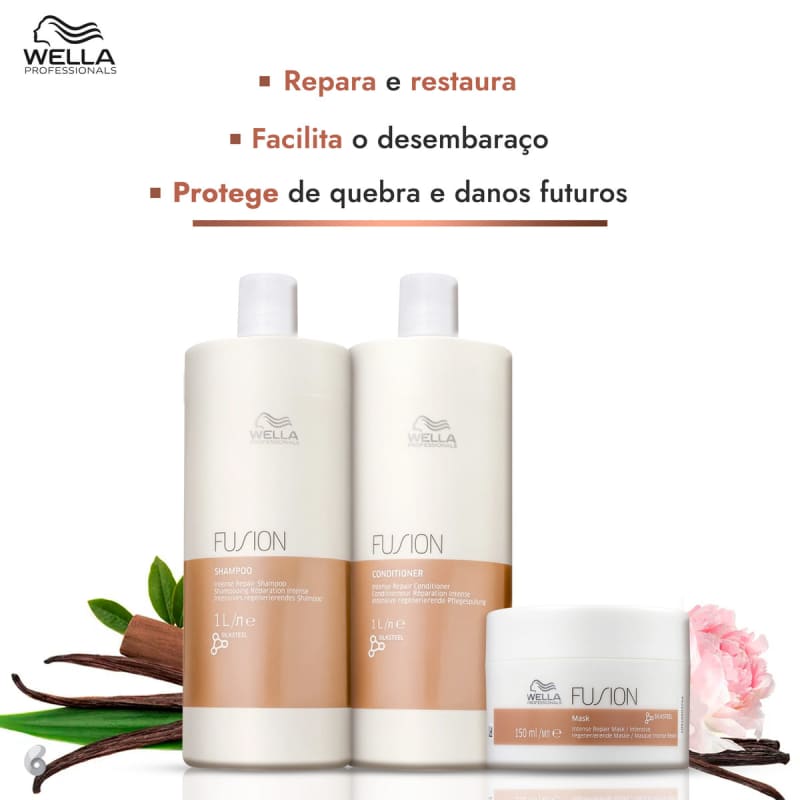 Kit Wella Professionals Fusion Trio Super Salon (3 Produtos)