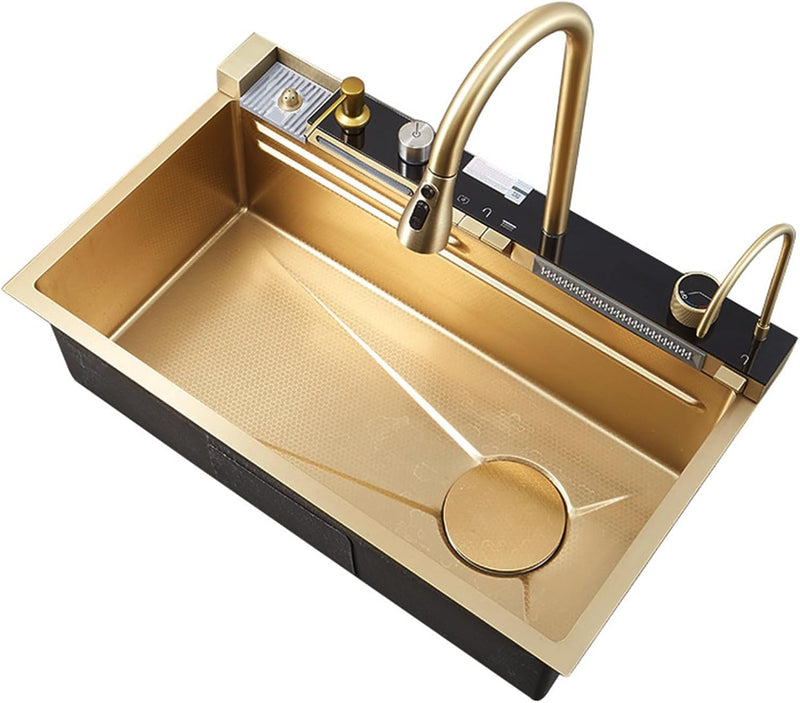 Cuba Cozinha Gourmet Luxo Aço Inox Pia De Cozinha Com Acessórios e Conjunto De Torneiras 81X50X27cm