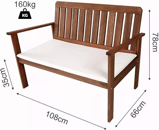 Conjunto 4 Peças Madeira Maciça Santorini
