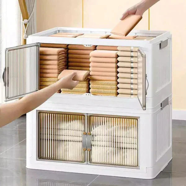 Kit com 12 Caixas Organizadoras Empilháveis com Rodinhas – Praticidade e Mobilidade