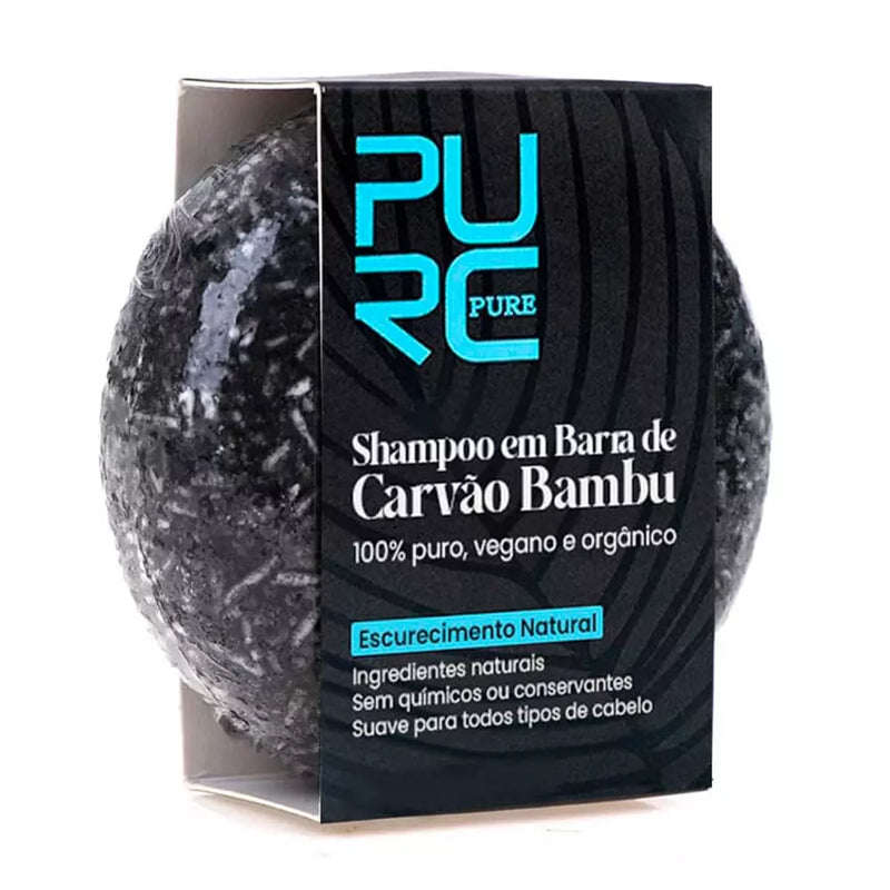 Kit 4 PurcBlack - Shampoo Escurecedor de Cabelo e Barba