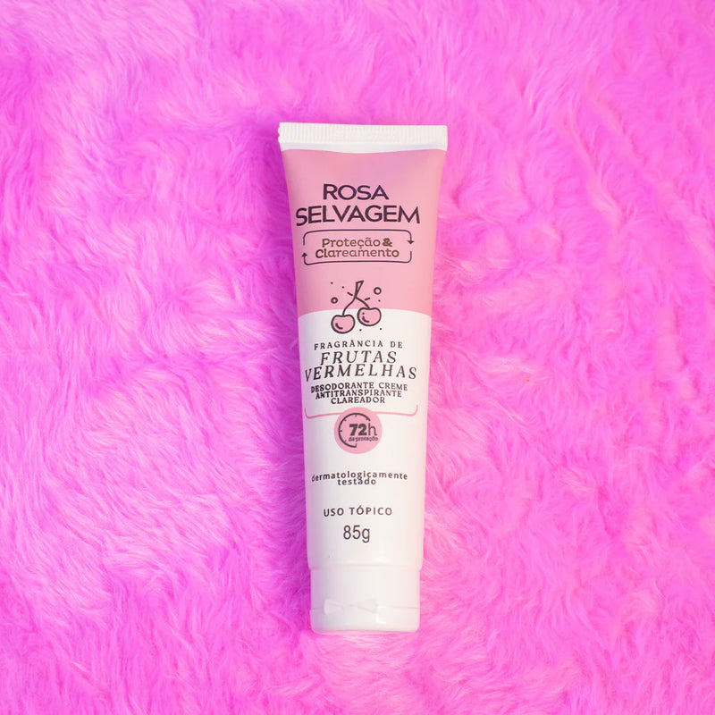 Rosa Selvagem - Desodorante Creme Frutas Vermelhas