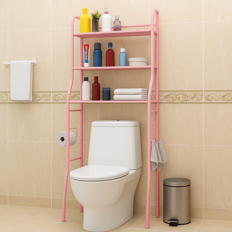 Prateleira Rack para Banheiro Com Prateleiras Resistentes Organizadoras Para Organização