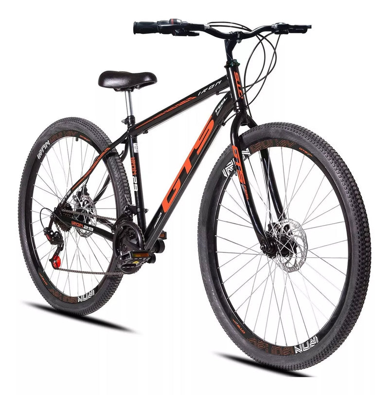 Bicicleta mountain bike GTS Feel Iron 21 Marchas Aro 29 tamanho do Quadro 17" - preto/verde