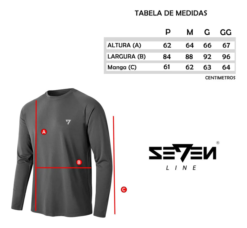 Kit 3 Camisetas Térmicas Masculina Segunda Pele Camisa Uv50-