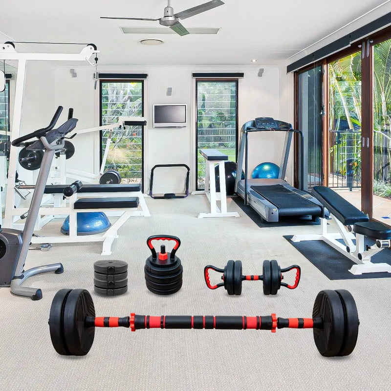 Kit De Halteres E Anilhas Ajustáveis Academia Fitness Treino