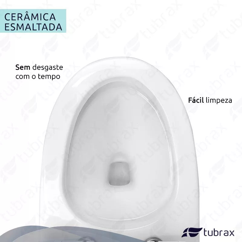 Vaso Sanitário Monobloco Caixa Acoplada Completo - Privada Cor Branco
