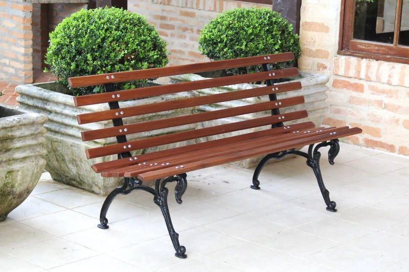 Tzp Madeira Praça & Jardim Tamandua 3 lugares 150x60cm cor castanho