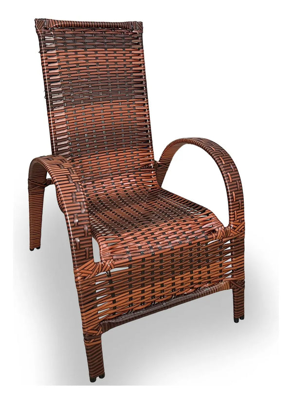 Cadeira confortável luxo cor amêndoa 64cm x 75cm