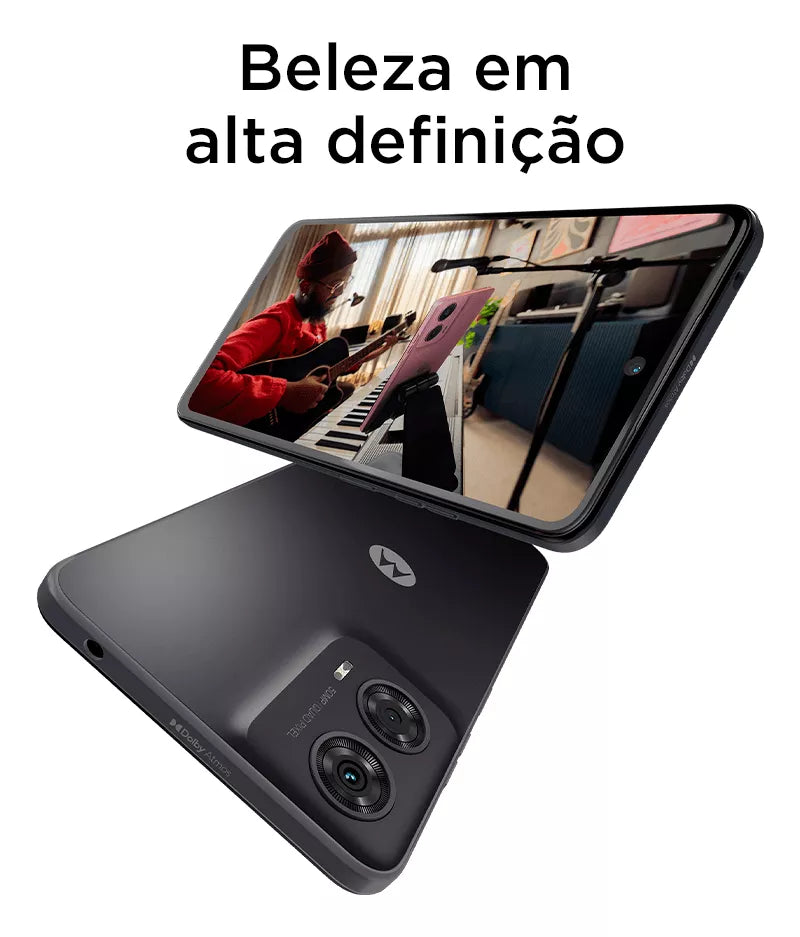 Smartphone Motorola Moto g24 - 128GB 8GB (4GB RAM+4GB Ram Boost) AI Camera 50MP Night Vision - Grafite