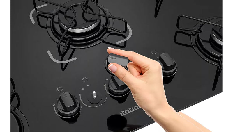 Cooktop Essencial 5 Bocas - Preto