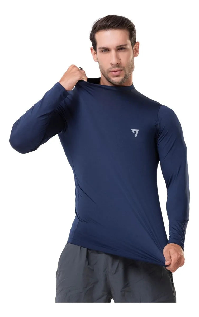 Kit 3 Camisetas Térmicas Masculina Segunda Pele Camisa Uv50-
