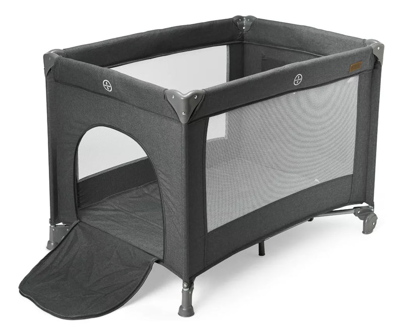 Berço Portátil Infantil Cercado 0-15kg Grafite Lazy Maxibaby