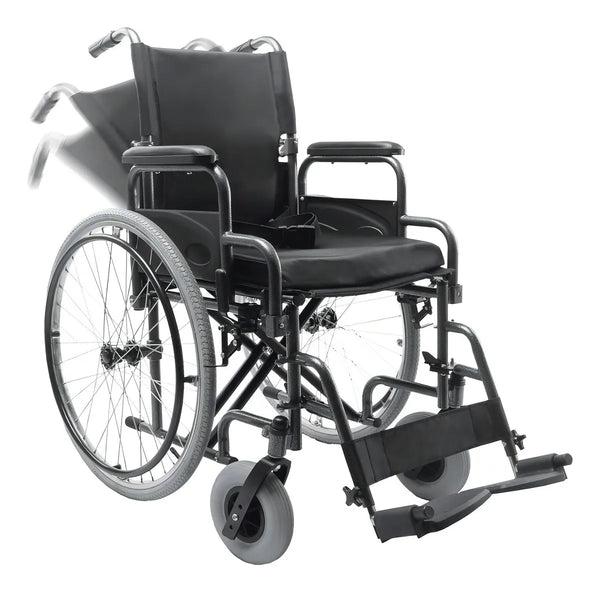 Cadeira de Rodas Aço Dobrável até 120 Kg Assento 46 cm D400 Dellamed (VALOR PROMOCIONAL)