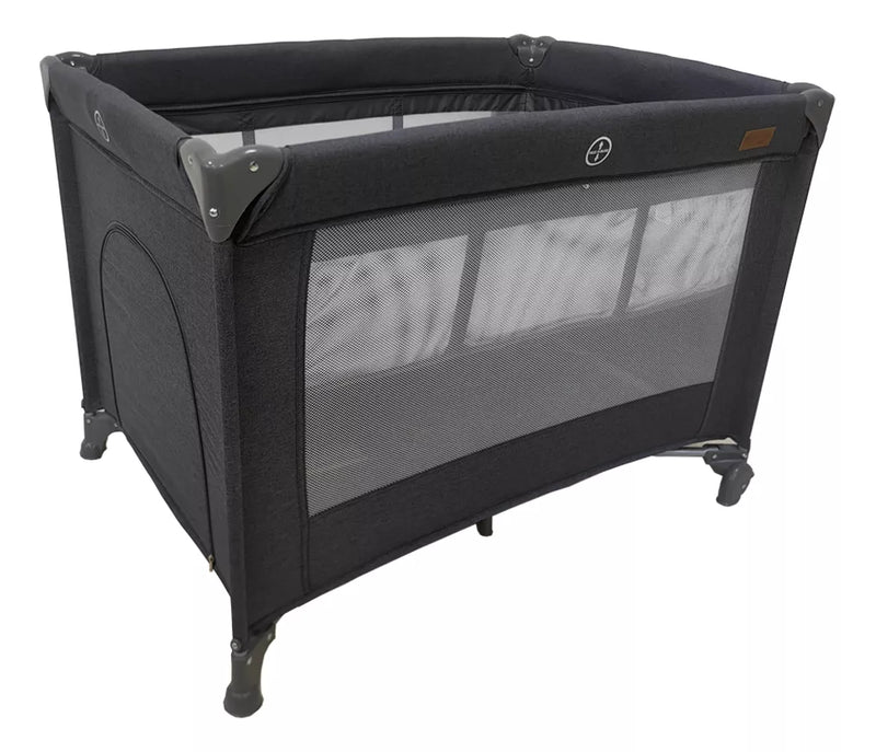 Berço Portátil Infantil Cercado 0-15kg Grafite Lazy Maxibaby