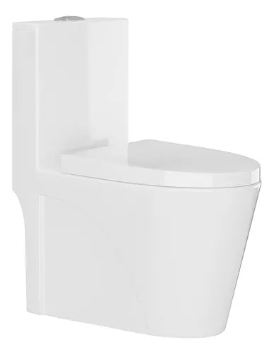 Vaso Sanitário Monobloco Caixa Acoplada Completo - Privada Cor Branco