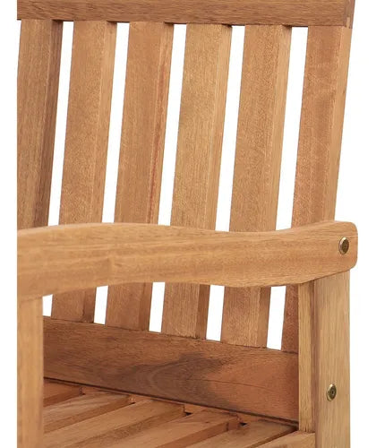 Conjunto Para Jardim De Madeira Eucalipto 4 Peças Estofado