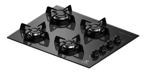 Cooktop A Gás 4 Bocas Electrolux (ke4gp) Cor Preto 127V/220V