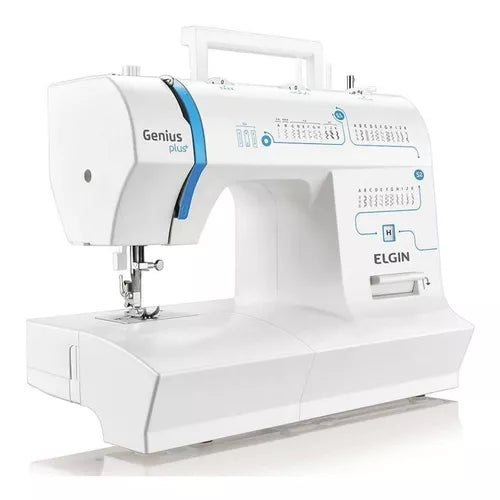 Máquina De Costura Genius Plus Jx-4035 Elgin Cor Branco
