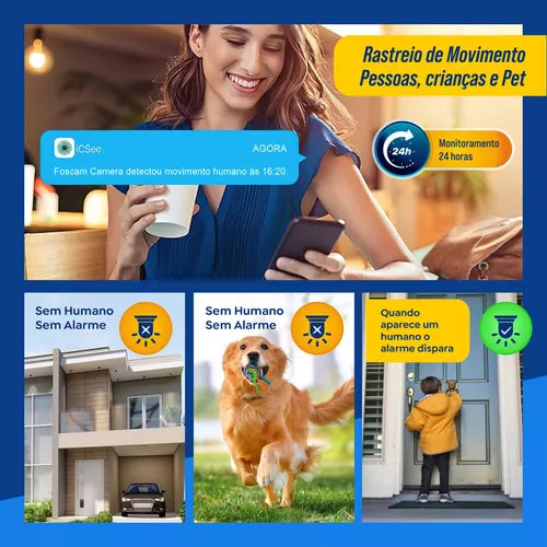 Kit 2câmera Ip Icsee Prova D'água Infravermelho Externa Wifi - Bahrein