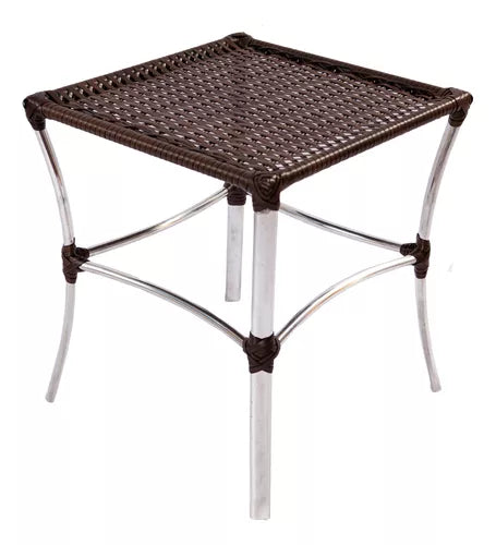 Conjunto 4 Cadeira Alumínio + Mesinha Piscina Sol E Chuva
