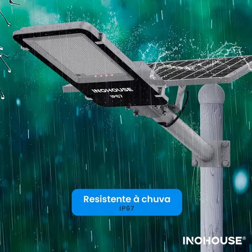 Luminária Holofote Solar 2000lm com Haste | Iluminação Pública Poderosa e Econômica!