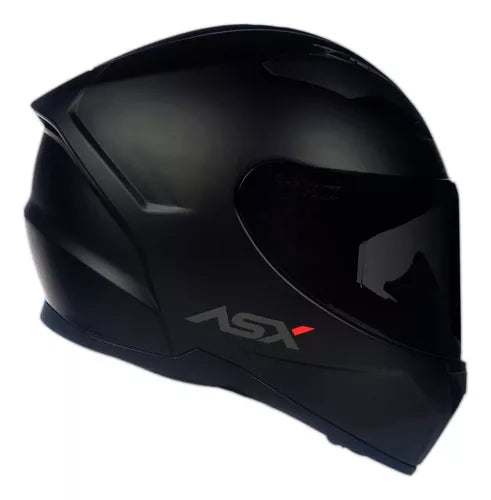 Capacete moto fechado ASX City Solid Preto Fosco Tamanho 60/L