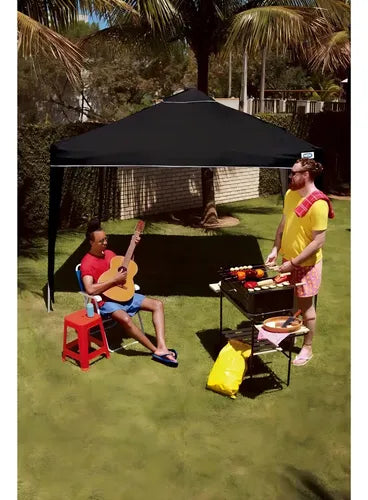 Mor 3x3 Articulado X-Flex tenda gazebo dobrável sanfonada 3x3m cor preto