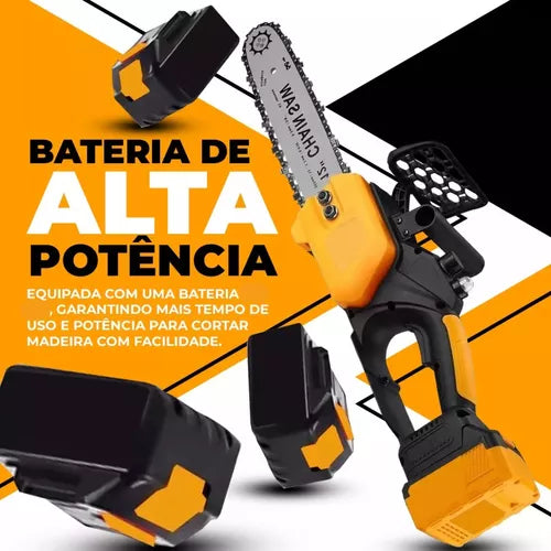 Moto Serra Elétrica 1200w 12 Polegadas Com Duas Baterias 48v