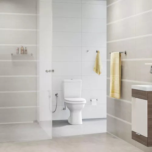 Kit Bacia Sanitária com Caixa Acoplada 3/6 Litros Like com Acessórios Branco - Celite