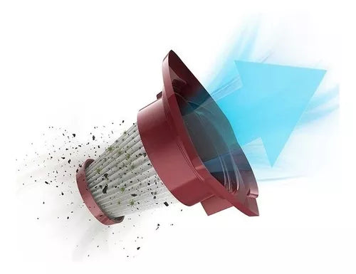 Aspirador pó vertical com fio portátil de mão 2 em 1 potente 1450W cabo 6m capacidade 1,6L filtro HEPA Electrolux STK15 Cinza Urban Grey