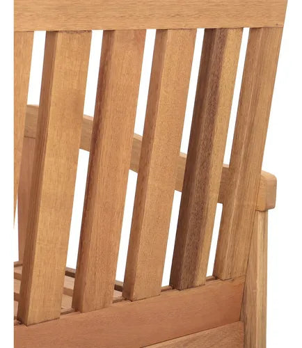 Conjunto Para Jardim De Madeira Eucalipto 4 Peças Estofado