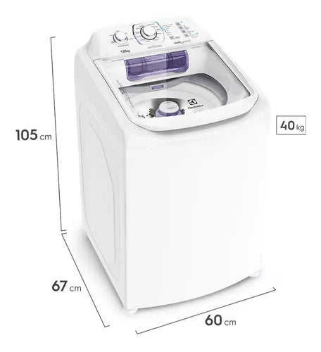 Lavadora Electrolux 12kg Com Dispenser Autolimpante Lac12