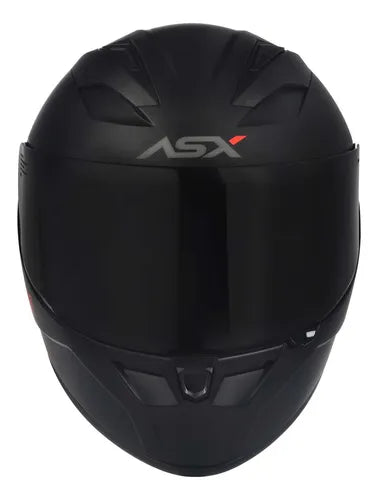 Capacete moto fechado ASX City Solid Preto Fosco Tamanho 60/L