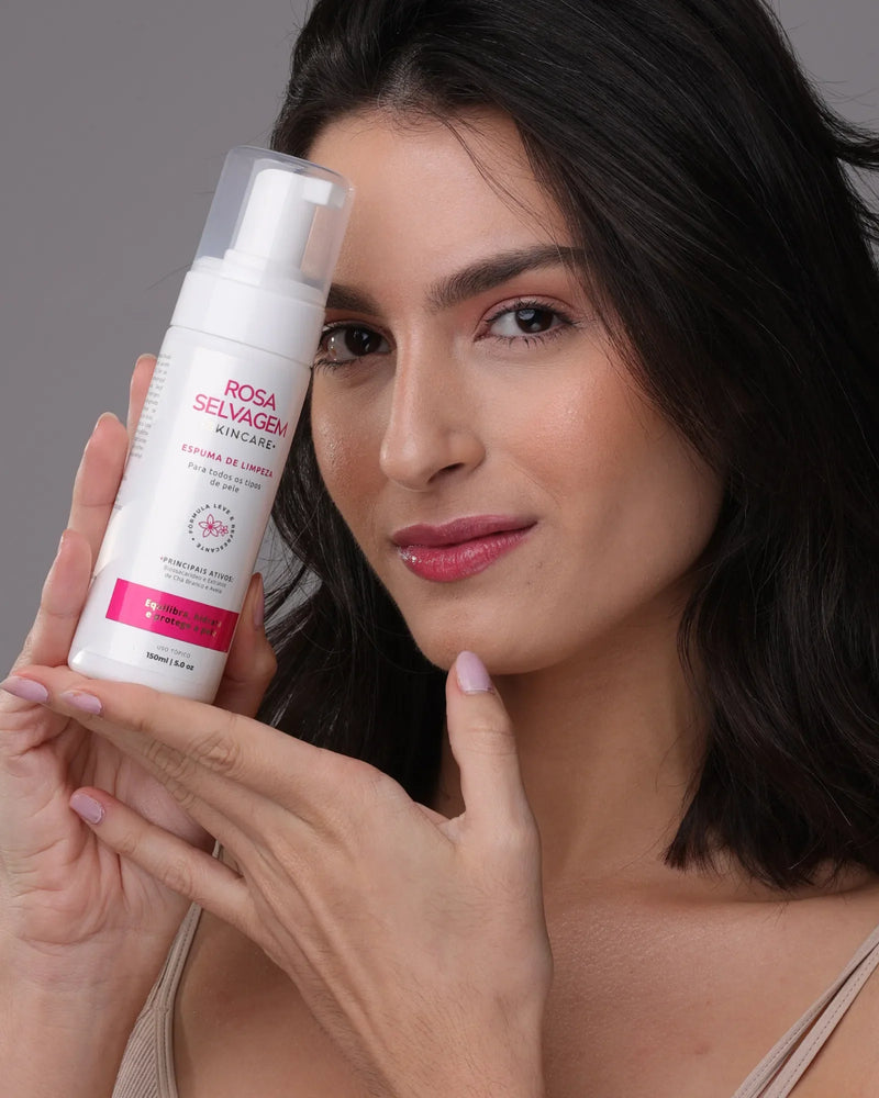 Rosa Selvagem - Espuma de Limpeza - Antioleosidade e Antiacne
