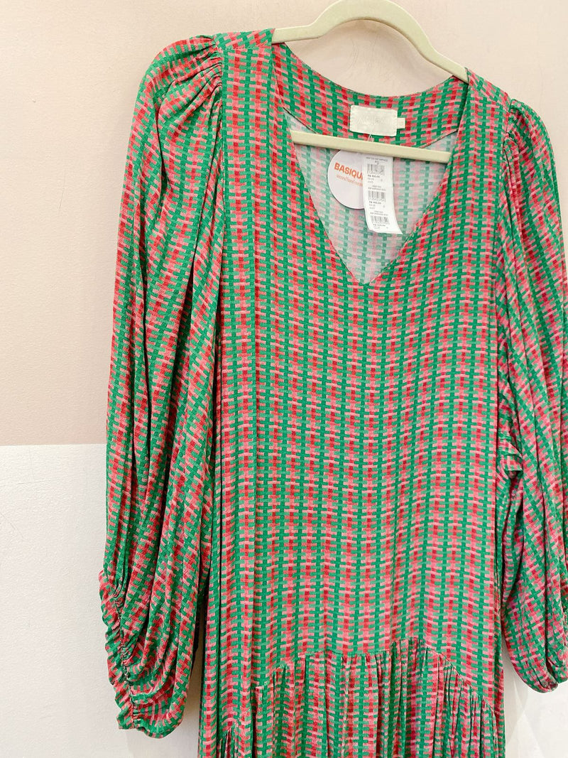 Vestido estampado midi Anpô G