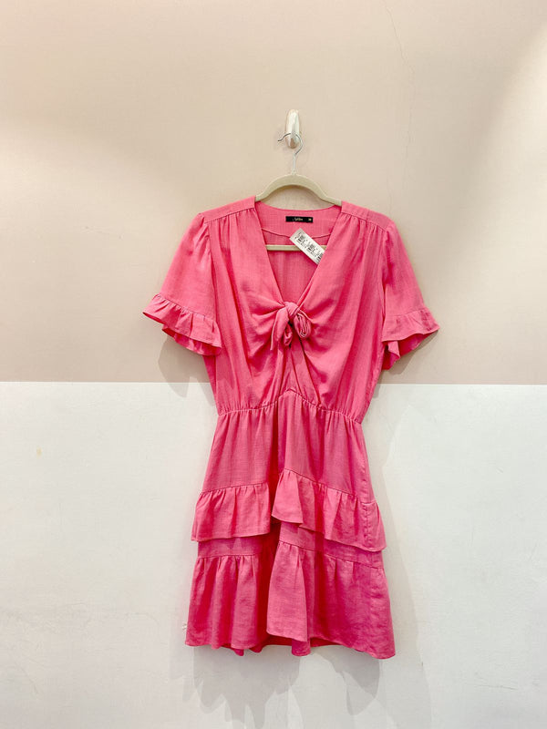 Vestido curto rosa Leeloo 38
