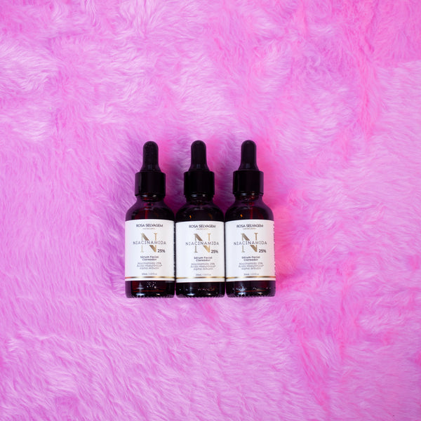 Sérum Facial Clareador Niacinamida 25% - 3 unids.