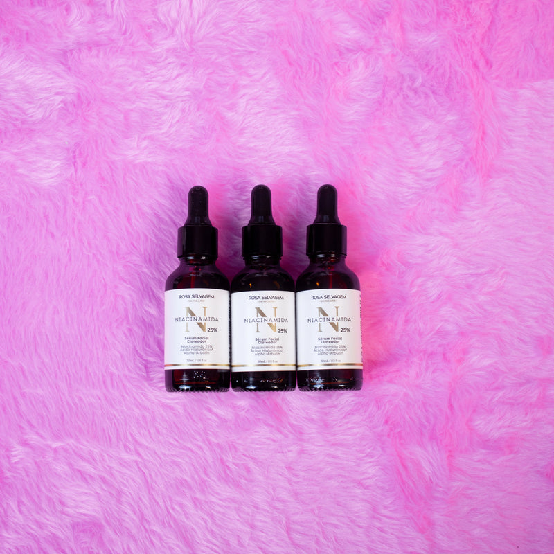 Sérum Facial Clareador Niacinamida 25% - 3 unids.