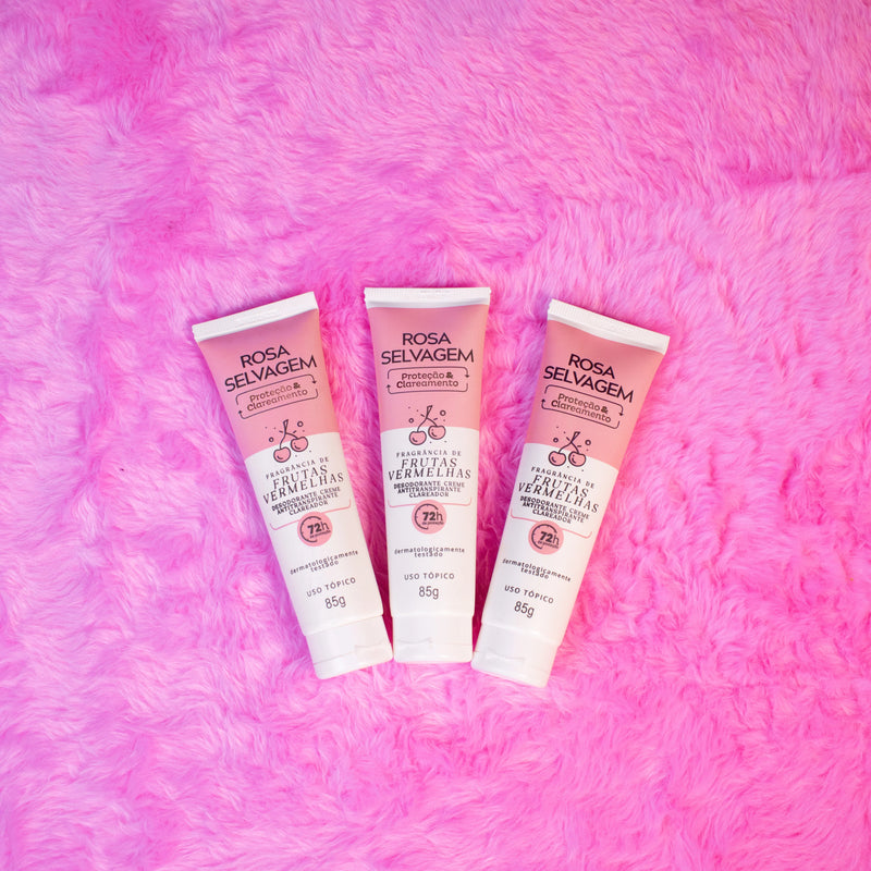 Desodorante Creme Frutas Vermelhas - 3 unids.