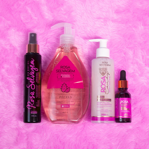 Kit Sabonete Pitaya + Sabonete Íntimo + Sérum Candy + Óleo Clareador
