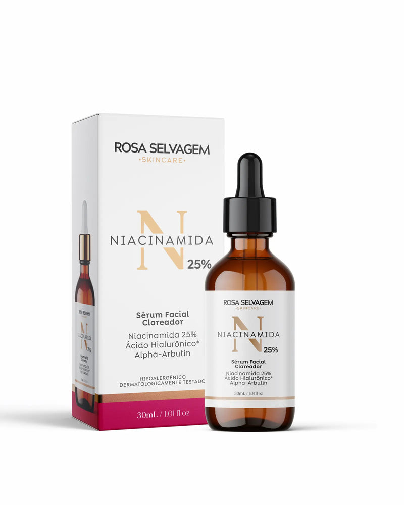 Sérum Facial Clareador Niacinamida 25% - 3 unids.