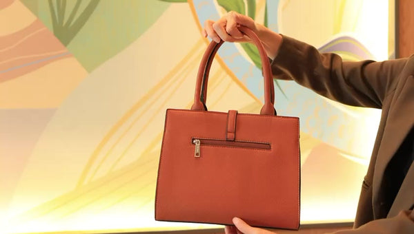 Bolsa Grande Feminina Couro PU de Mão Ombro Com Alça Transversal TM9053 VT