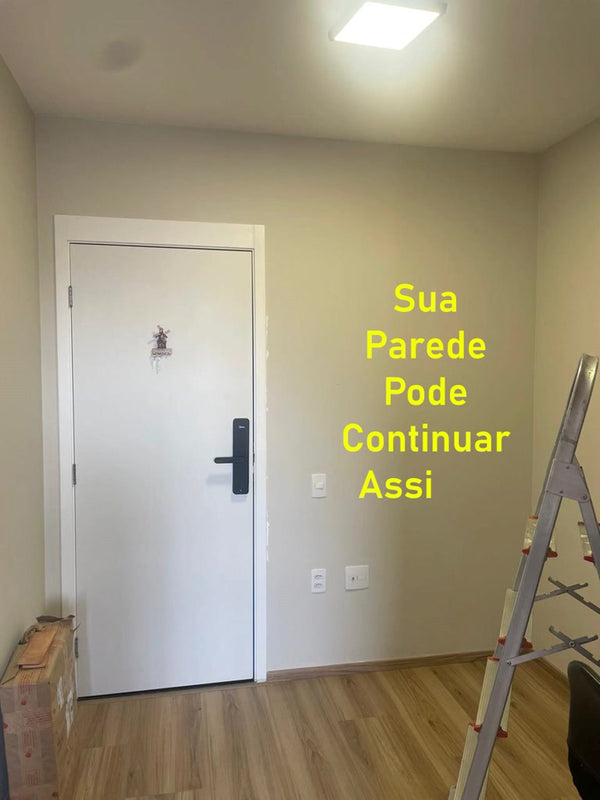 Kit Com 256Tijolinhos 3D Adesivos Branco Natural para Revestimento de Paredes - Indicado para 3 m²