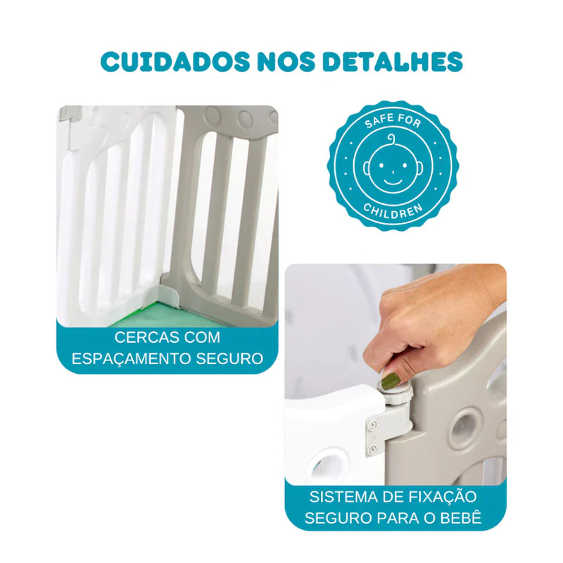 Cercadinho Bebê Chiqueirinho Cercado Tenda Infantil 180x150