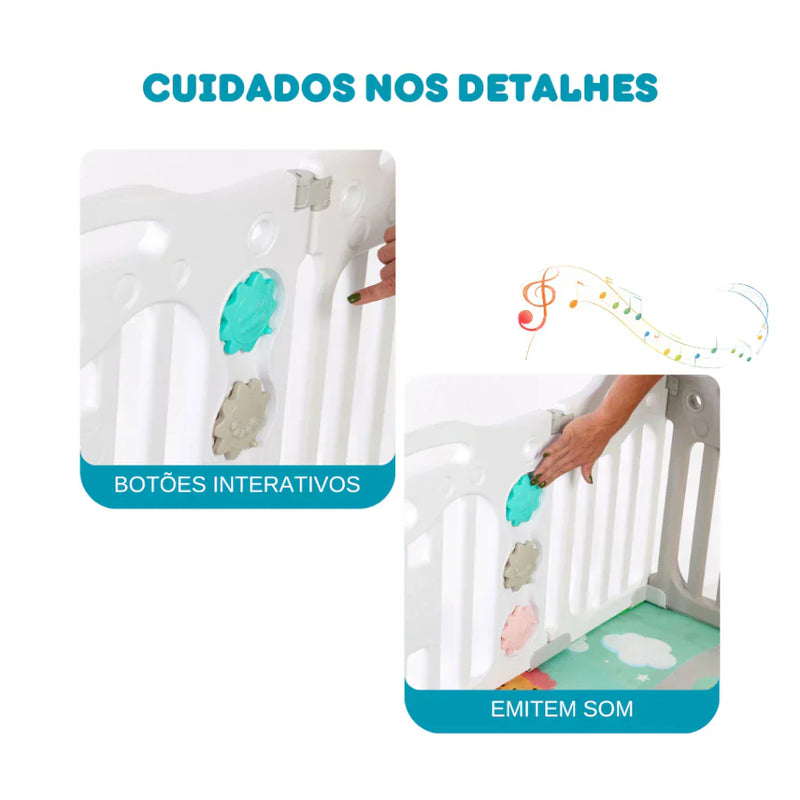 Cercadinho Bebê Chiqueirinho Cercado Tenda Infantil 180x150