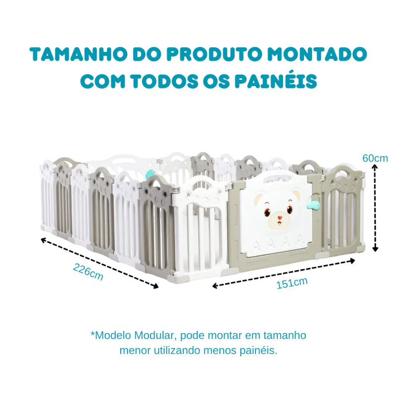 Cercadinho Bebê Chiqueirinho Cercado Tenda Infantil 180x150