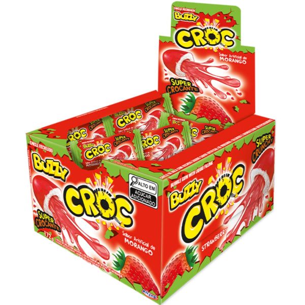 Chiclete Croc Morango C/40un Buzzy